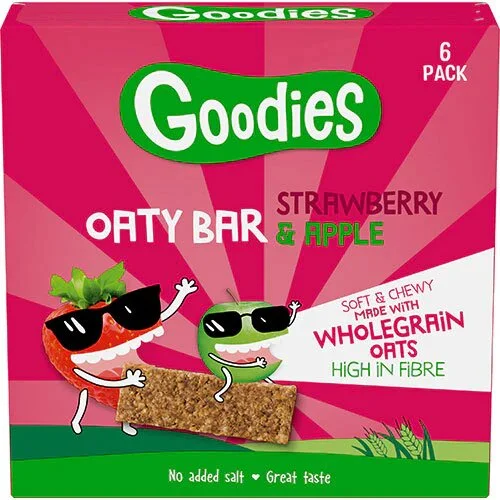 Goodies Oaty bar Strawberry & Apple 6p - 138 gram
