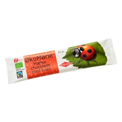 ØkoMarie Mælkechokolade Knas Øko. -  20 gram