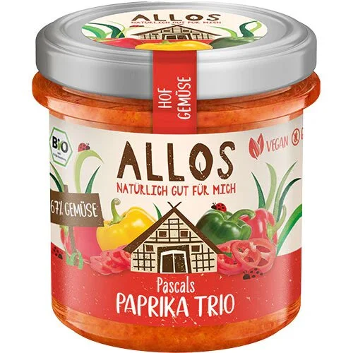 Smørepålæg Paprika Trio Øko. - 135 gram