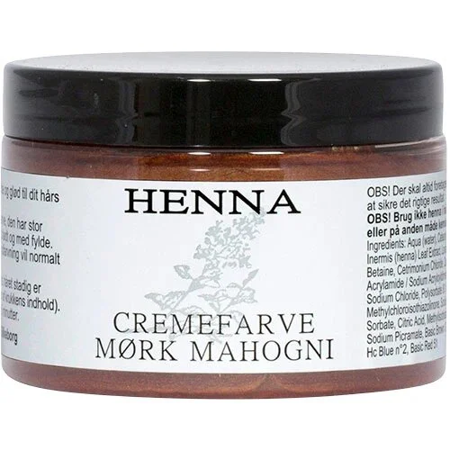 Henna cremefarve mørk mahogni - 140 ml.