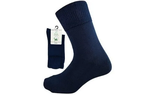 Cotton - Diabetic & Comfort sock, Mørkeblå - 1pk.