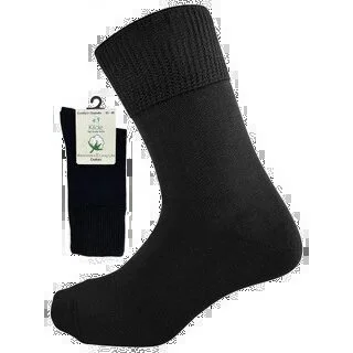 Cotton - Diabetic & Comfort sock, Sort, Str. 35-38