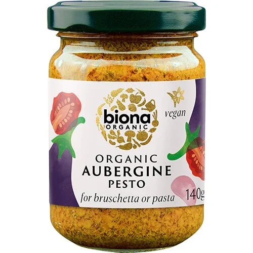 Aubergine Pesto Øko. - 140 gram