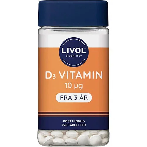 Livol D3-vitamin | 220 tabletter