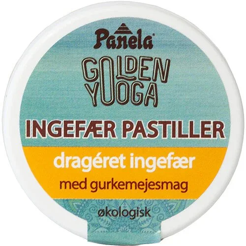 Ingefær pastiller m. gurkemejesmag Øko. - 30 gram