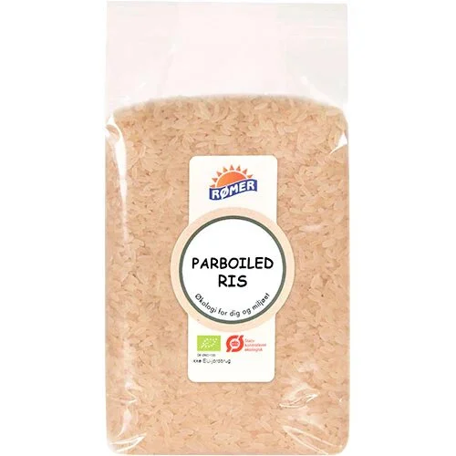 Ris hvide parboiled Økologisk - 1 kg.
