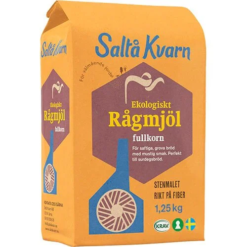 Rugmel Ø saltå kvarn - 1,250 kg.