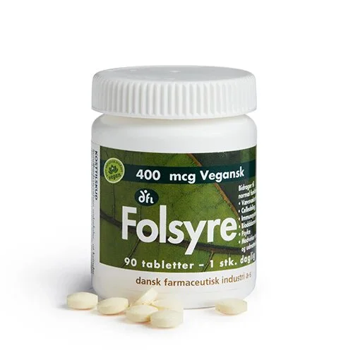 Folsyre - 400 mcg. - 90 tabl.
