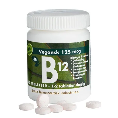 B12 125 mcg - 90 tabletter