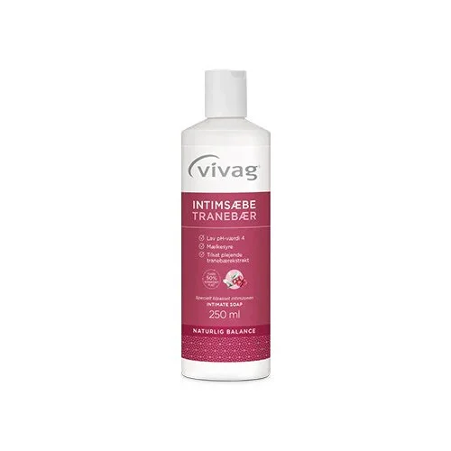 Vivag Intimsæbe Tranebær - 250 ml.