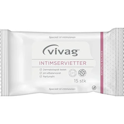 Vivag intimservietter 15 stk - 1 pk.