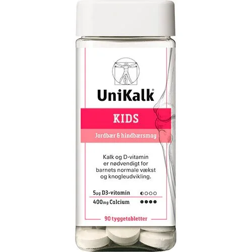 UniKalk Kids tyggetablet - 90 tabletter