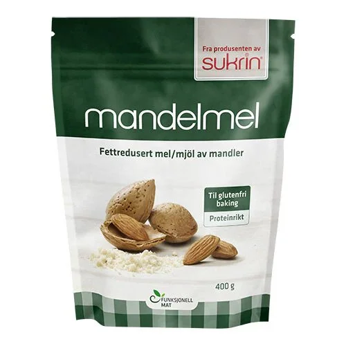 Mandelmel fedtreduceret - 400 gram