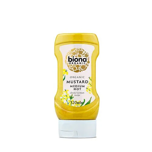 Sennep medium hot (squeezy) Ø - 320 ml.