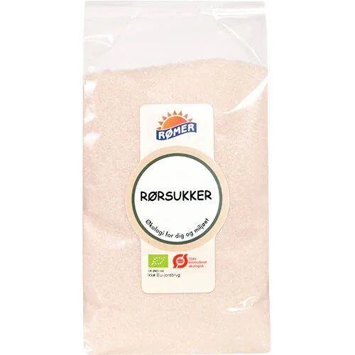 Rørsukker lys fin Økologisk - 1 kg.