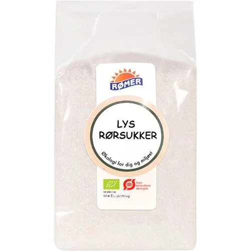 Rørsukker lys fin Økologisk - 500 gram