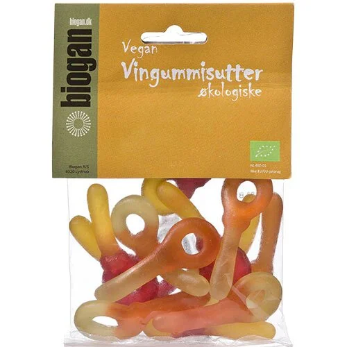 Vingummisutter gelantinefri Økologisk - 75 gram