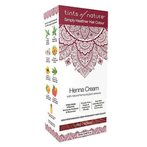Hårfarve Henna Creme Red - 70 ml.
