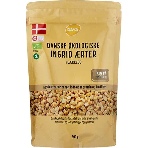 Flækkede Ingrid ærter Økologisk - 300 gram