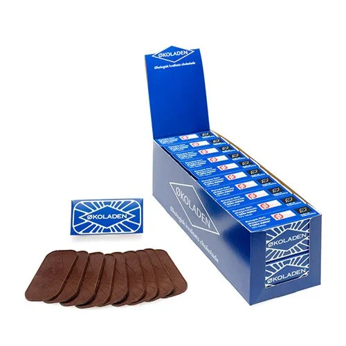 Pålægschokolade mørk 9 stk Ø