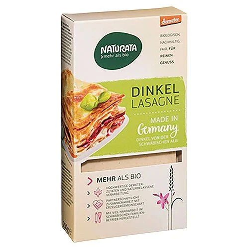 Lasagne spelt hvid Ø Demeter - 250 gram