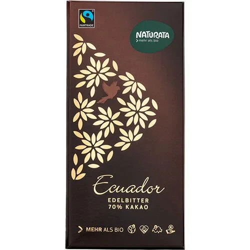 Chokolade bitter 70% Økologisk - 100 gram