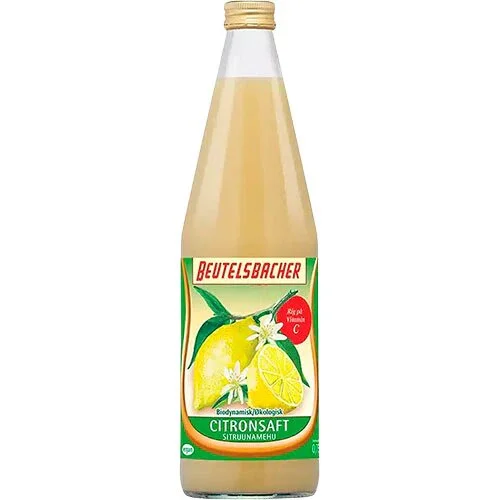 Citronsaft Økologisk - 750 ml.