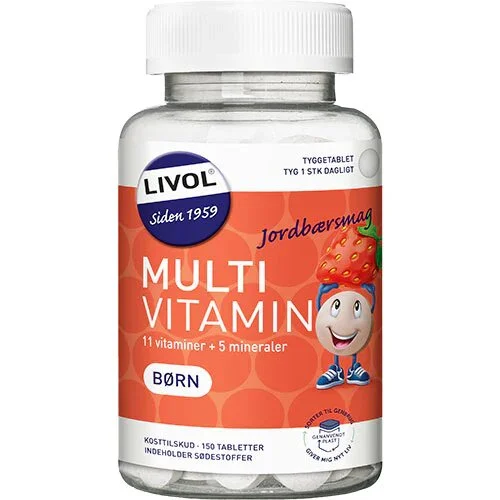 Multivitamin børn Livol - 150 tabletter