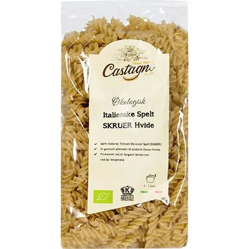 Spelt Skruer hvide Økologisk - 500 gram