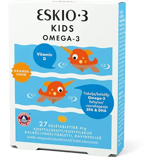 Eskio-3 Kids Chewable Omega-3 orange - 27 tabl.
