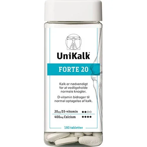 UniKalk Forte 20 - 180 tabletter