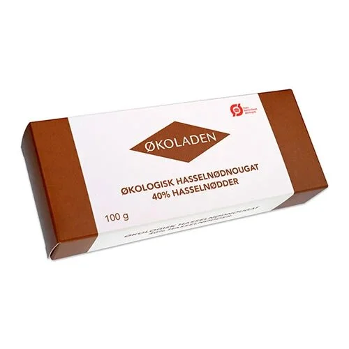 Hasselnødnougat Økologisk - 100 gram
