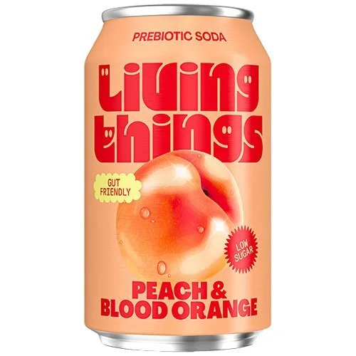 Peach & Blood Orange Soda - 330 ml.