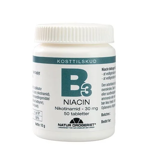 Niacin (amid) B3 30 mg - 50 tabl.