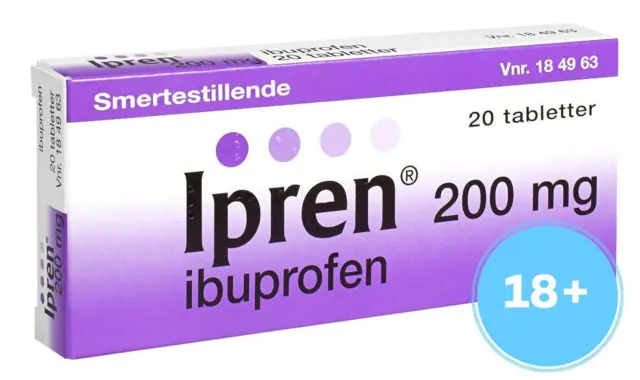 Ipren tabletter 200 mg. - 20 tabletter