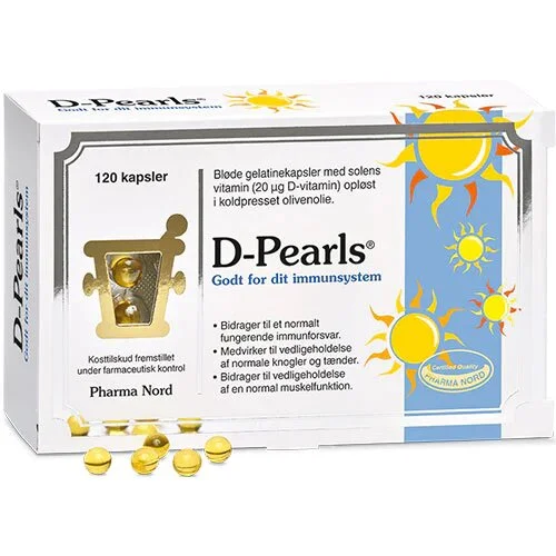 D-Pearls 20 mikrgram - 120 kapsler