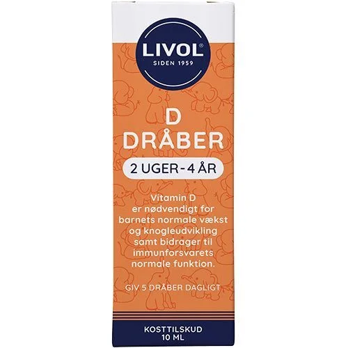 D-dråber til børn Livol - 10 ml.