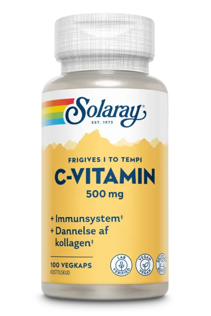 Solaray C-vitamin 500 mg - 100 kapsler