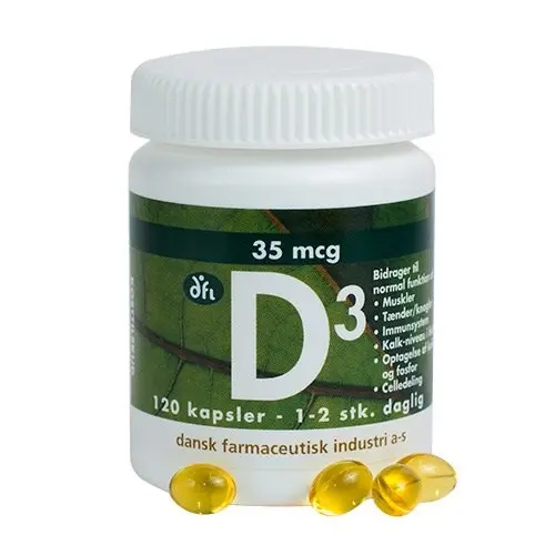 D-vitamin 35 mcg DFI - 120 kapsler