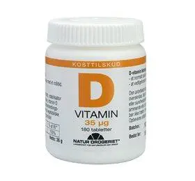 Mega D-3 vitamin 35 mcg. - 180 tabletter.