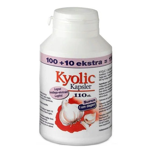 Kyolic 1 om dagen 100 kapsl. + 10 kaps. ekstra