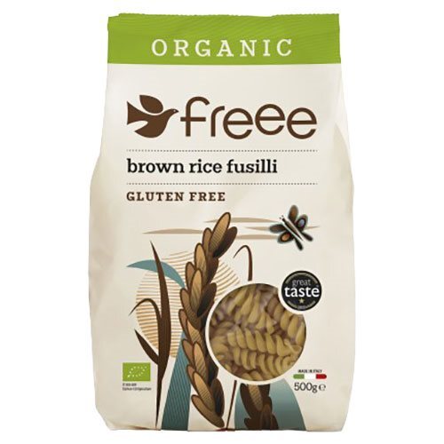 Doves Farm Brun Ris Fusilli skruer gl. fri, Økologisk - 500 gram