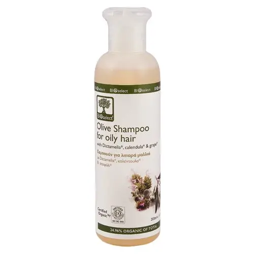 Bioselect Oliven Shampo, fedtet hår - 200 ml.
