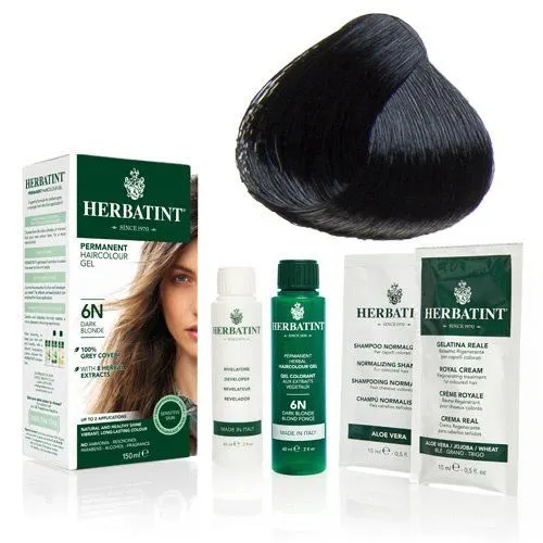 Herbatint 1N hårfarve Black - 135 ml.