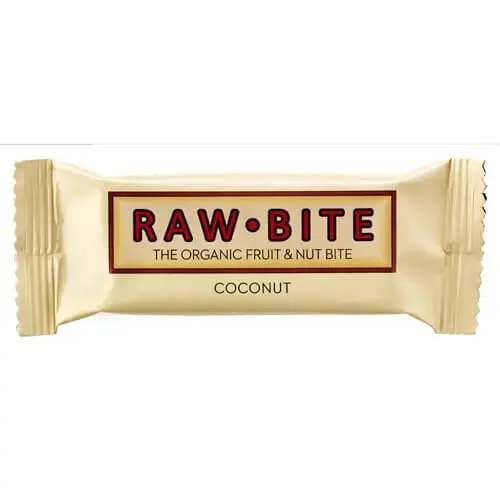 Rawbite Coconut - frugt- og nøddebar - 50 gram