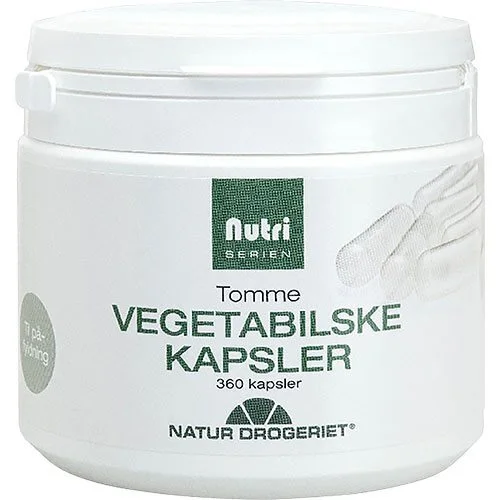 Vegetabilske kapsler, tomme - 360 kapsler