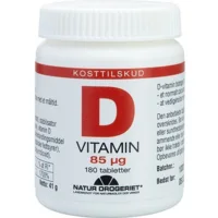 D3-vitamin 85 mcg, Super D - 180 tabletter