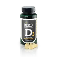 Bidro D-vitamin 38 ug m.appelsinsmag 90 kapsler