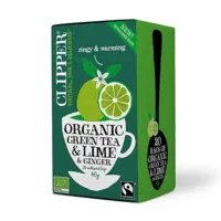 Grøn Te m. Lime & Ingefær Ø Clipper - 20 breve