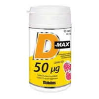 D-Max 50 μg - 90 tabletter (Holdbarhed 08-2024) (U)